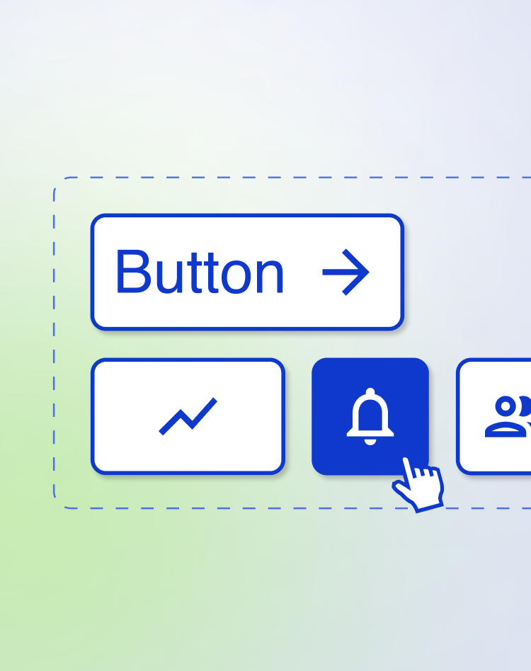 Compilation of elements of an application, including buttons and a type sample