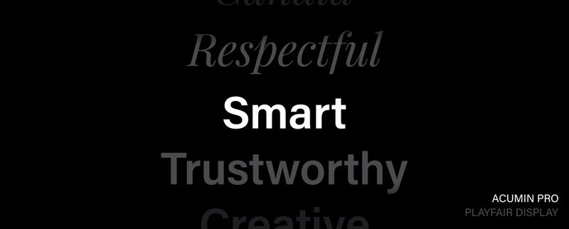 typography in use animation