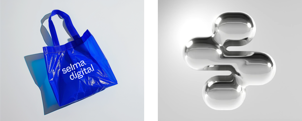 tote bag and 3D logo application