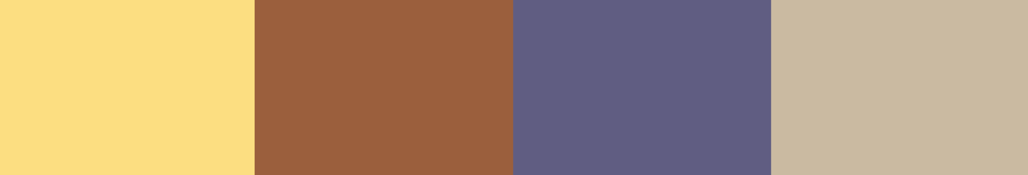 Metropolitan Timber accent color palette: Mustard, Sepia, Lilac Ash, and Beige